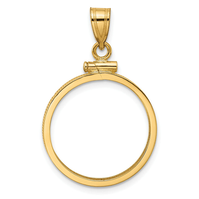 20 mm 10k Yellow Gold coin bezel for 20 mm Coin