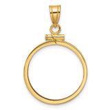 20 mm 14k Yellow Gold coin bezel for 20 mm Coin