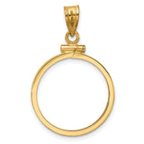 20 mm 14k Yellow Gold coin bezel for 20 mm Coin — additional image