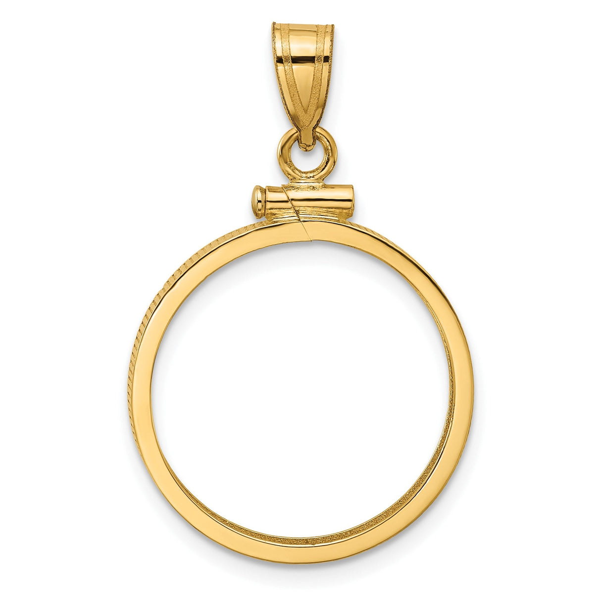 20 mm 14k Yellow Gold coin bezel for 20 mm Coin