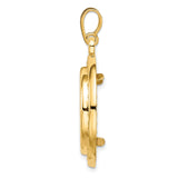 20 mm 14k Yellow Gold coin bezel for 20 mm Coin — alternate view