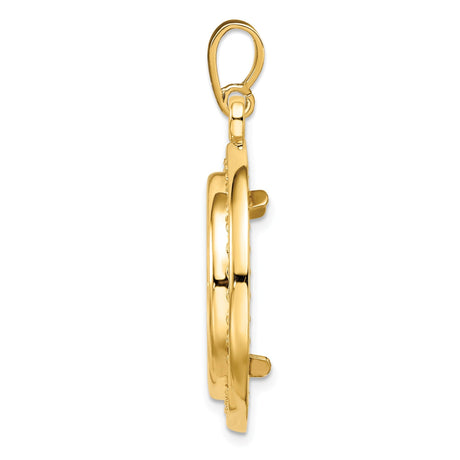 20 mm 14k Yellow Gold coin bezel for 20 mm Coin — alternate view