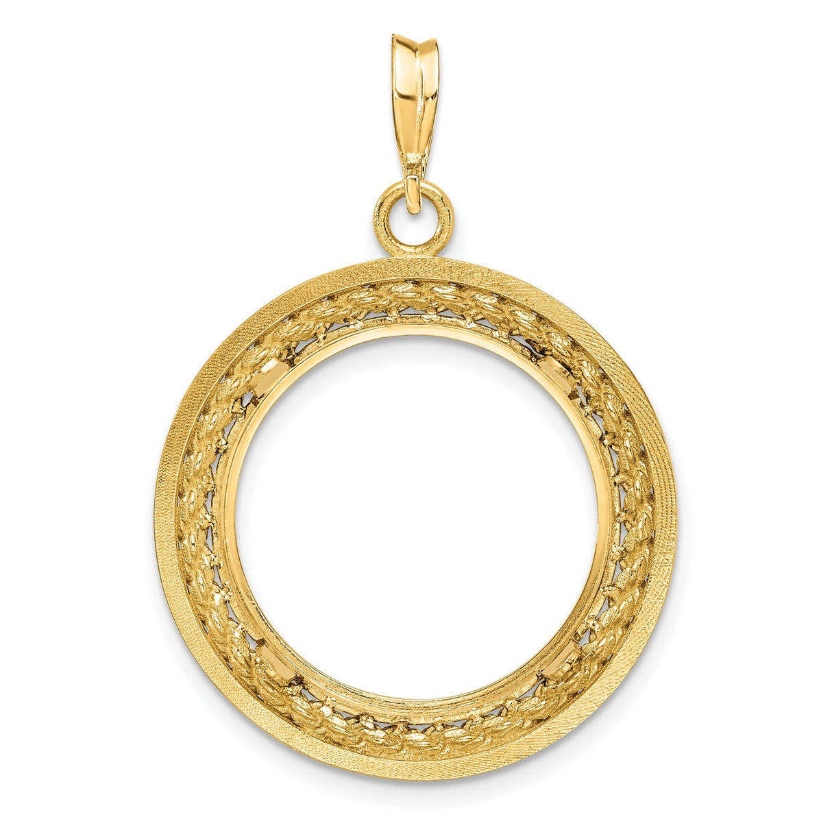 20 mm 14k Yellow Gold coin bezel for 20 mm Coin — additional image