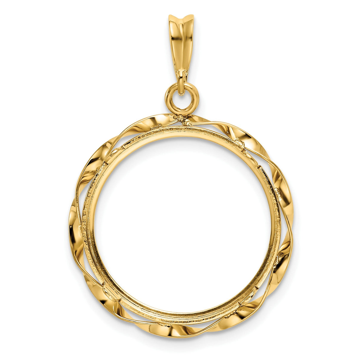 20 mm 14k Yellow Gold coin bezel for 20 mm Coin — additional image