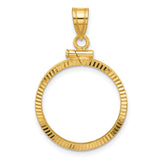 20 mm 14k Yellow Gold coin bezel for 20 mm Coin