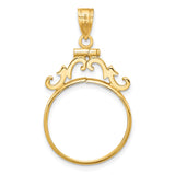 20 mm 14k Yellow Gold coin bezel for 20 mm Coin — additional image