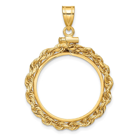 20 mm 14k Yellow Gold coin bezel for 20 mm Coin