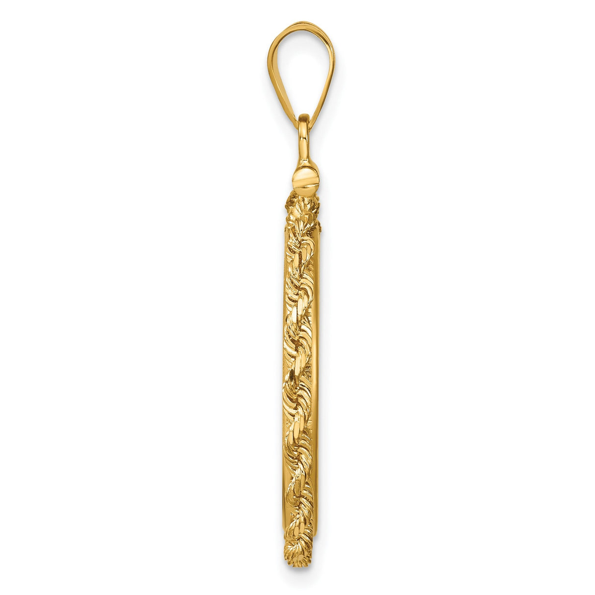 20 mm 14k Yellow Gold coin bezel for 20 mm Coin — alternate view