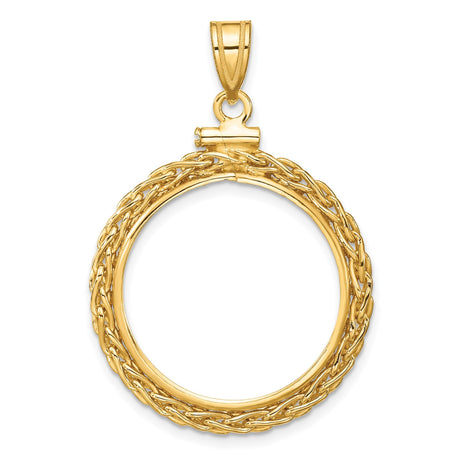 20 mm 14k Yellow Gold coin bezel for 20 mm Coin