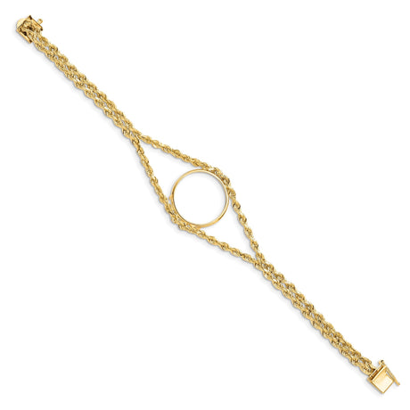 22 mm 14k Yellow Gold coin bezel for 21.6 mm Coin — alternate view