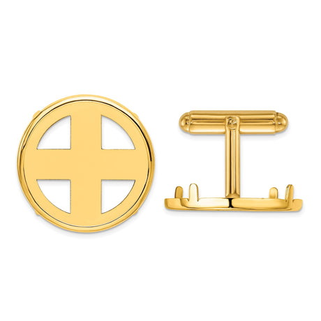 22 mm 14k Yellow Gold coin bezel for 21.6 mm Coin