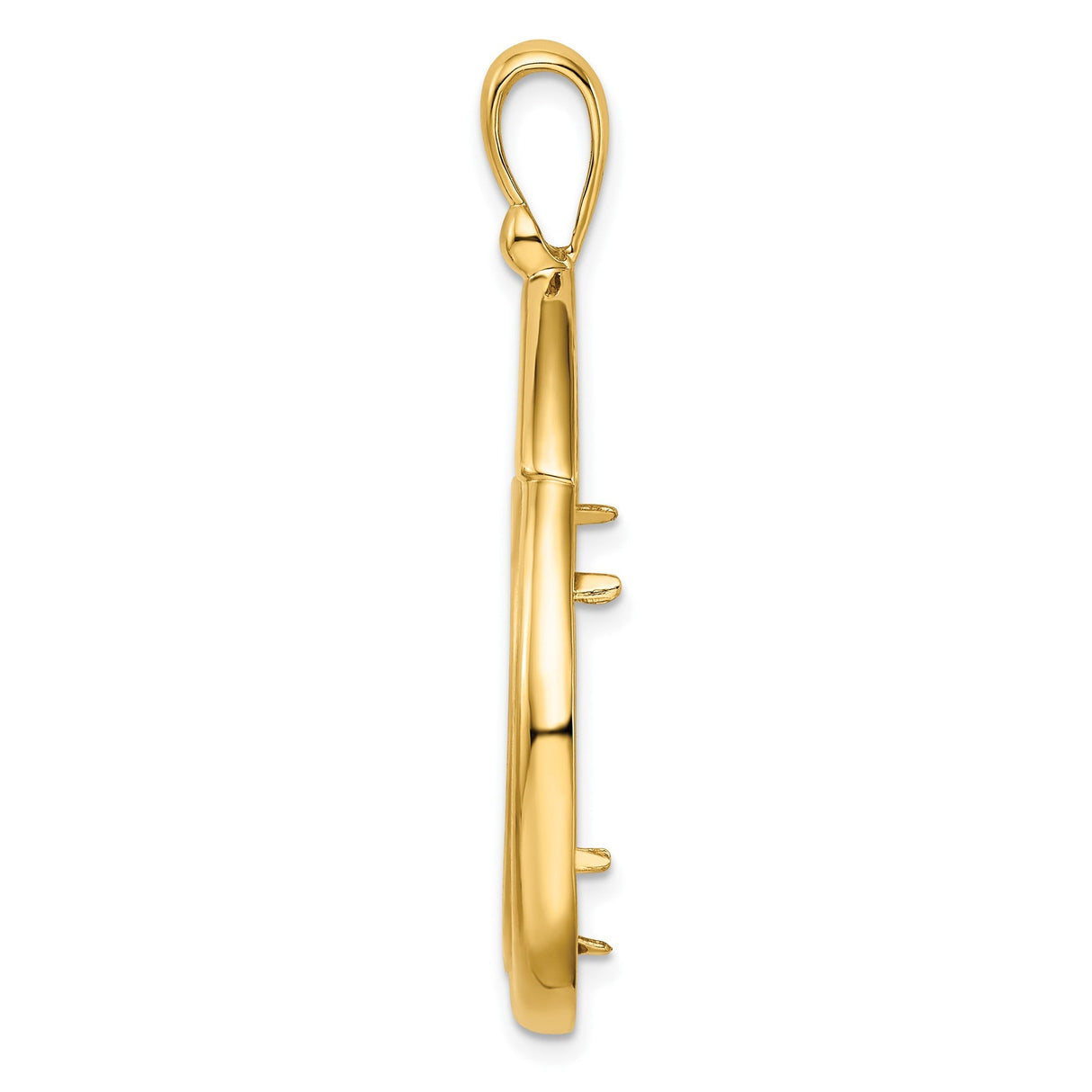 22 mm 14k Yellow Gold coin bezel for 21.6 mm Coin — alternate view