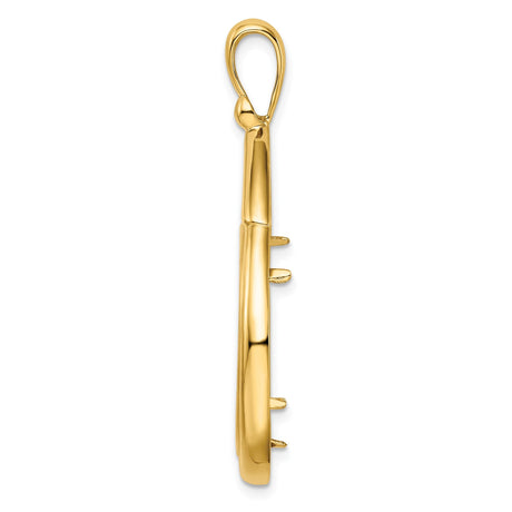 22 mm 14k Yellow Gold coin bezel for 21.6 mm Coin — alternate view