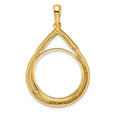 22 mm 14k Yellow Gold coin bezel for 21.6 mm Coin — additional image