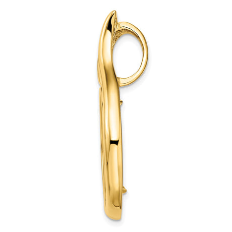 22 mm 14k Yellow Gold coin bezel for 21.6 mm Coin — alternate view