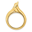 22 mm 14k Yellow Gold coin bezel for 21.6 mm Coin