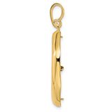 22 mm 14k Yellow Gold coin bezel for 21.6 mm Coin — alternate view