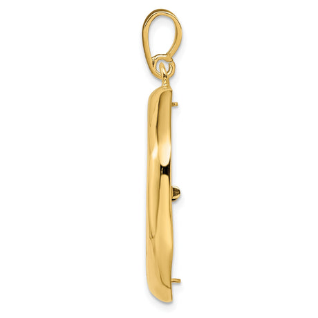 22 mm 14k Yellow Gold coin bezel for 21.6 mm Coin — alternate view