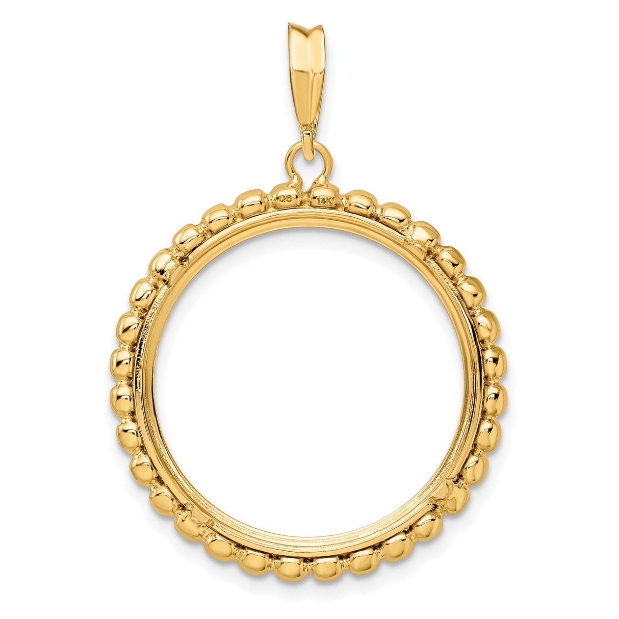 22 mm 14k Yellow Gold coin bezel for 21.6 mm Coin — additional image