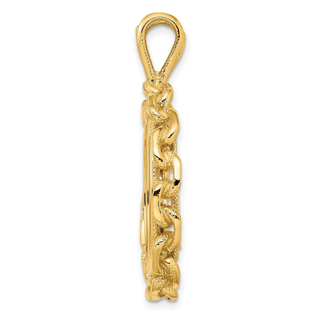 22 mm 14k Yellow Gold coin bezel for 21.6 mm Coin — alternate view