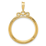 22 mm 14k Yellow Gold coin bezel for 21.6 mm Coin — additional image