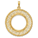 22 mm 14k Yellow Gold coin bezel for 21.6 mm Coin — additional image