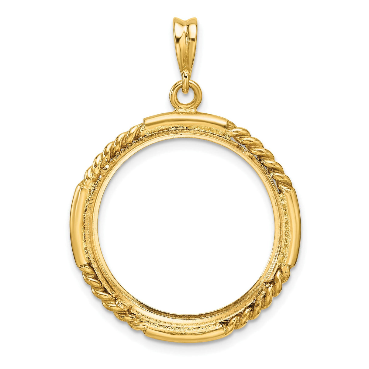 22 mm 14k Yellow Gold coin bezel for 21.6 mm Coin — additional image
