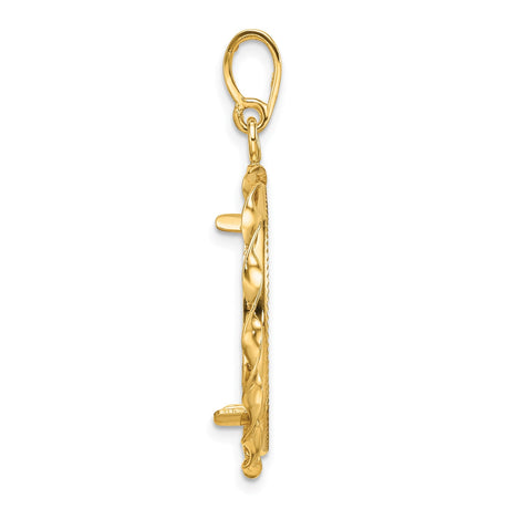 22 mm 14k Yellow Gold coin bezel for 21.6 mm Coin — alternate view