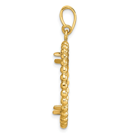 22 mm 14k Yellow Gold coin bezel for 21.6 mm Coin — alternate view