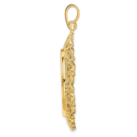 22 mm 14k Yellow Gold coin bezel for 21.6 mm Coin — alternate view