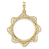 22 mm 14k Yellow Gold coin bezel for 21.6 mm Coin — additional image