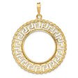 22 mm 14k Yellow Gold coin bezel for 21.6 mm Coin