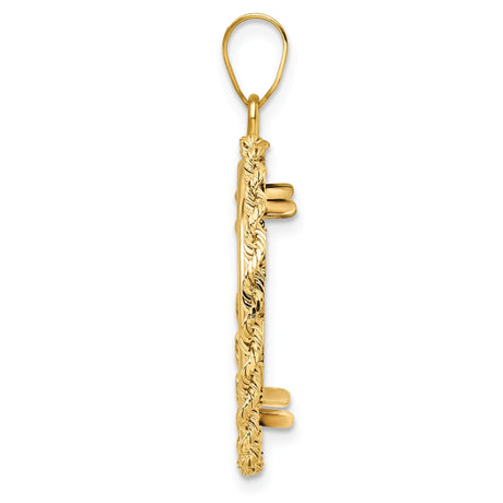 22 mm 14k Yellow Gold coin bezel for 21.6 mm Coin — alternate view