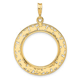 22 mm 14k Yellow Gold coin bezel for 21.6 mm Coin — additional image
