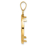 22 mm 14k Yellow Gold coin bezel for 21.6 mm Coin — alternate view