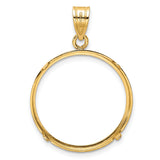 22 mm 14k Yellow Gold coin bezel for 21.6 mm Coin — additional image