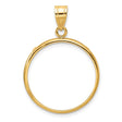 22 mm 14k Yellow Gold coin bezel for 21.6 mm Coin