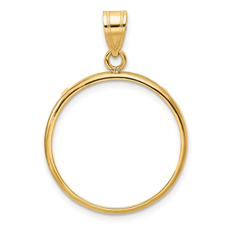 22 mm 14k Yellow Gold coin bezel for 21.6 mm Coin