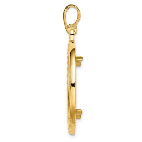 22 mm 14k Yellow Gold coin bezel for 21.6 mm Coin — alternate view