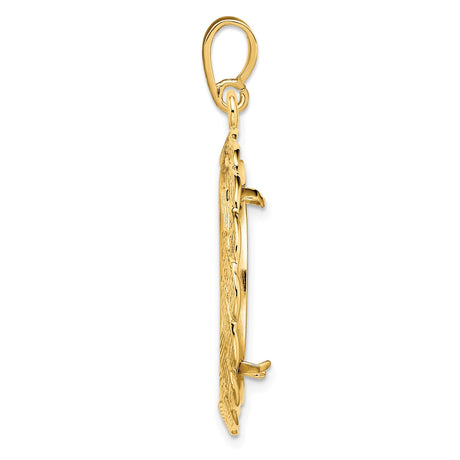 22 mm 14k Yellow Gold coin bezel for 21.6 mm Coin — alternate view