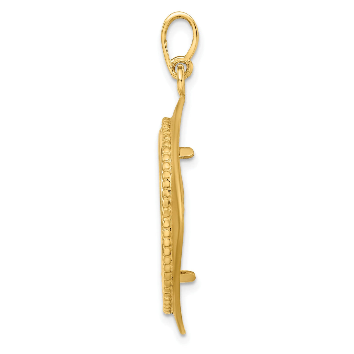 22 mm 14k Yellow Gold coin bezel for 21.6 mm Coin — alternate view