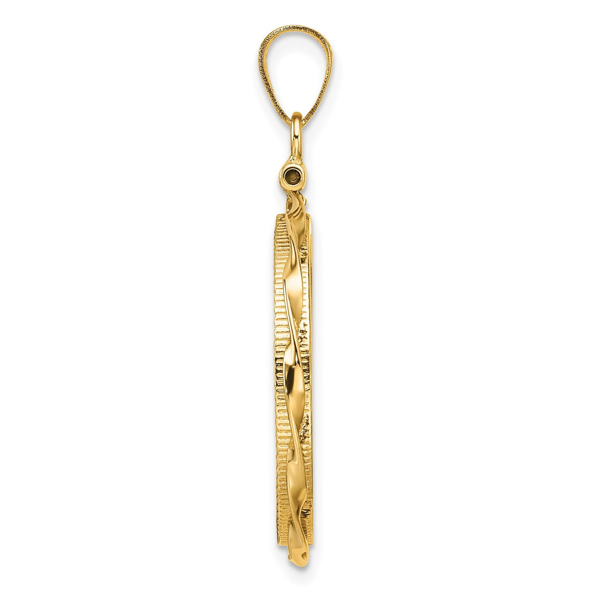 22 mm 14k Yellow Gold coin bezel for 21.6 mm Coin — alternate view