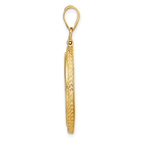 22 mm 14k Yellow Gold coin bezel for 21.6 mm Coin — alternate view