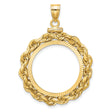 22 mm 14k Yellow Gold coin bezel for 21.6 mm Coin