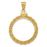 22 mm 14k Yellow Gold coin bezel for 21.6 mm Coin — additional image