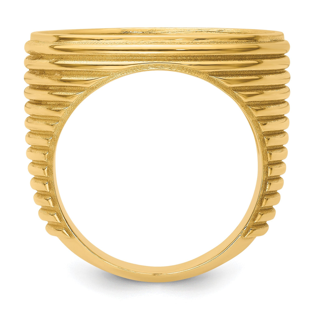 22 mm 14k Yellow Gold coin bezel for 21.6 mm Coin — alternate view