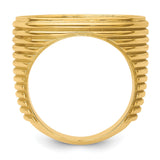 22 mm 14k Yellow Gold coin bezel for 21.6 mm Coin — alternate view