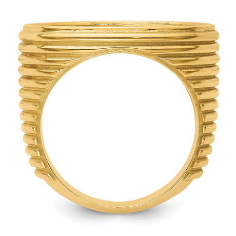 22 mm 14k Yellow Gold coin bezel for 21.6 mm Coin — alternate view