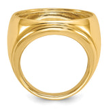 22 mm 14k Yellow Gold coin bezel for 21.6 mm Coin — alternate view