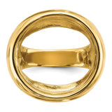 22 mm 14k Yellow Gold coin bezel for 21.6 mm Coin — additional image